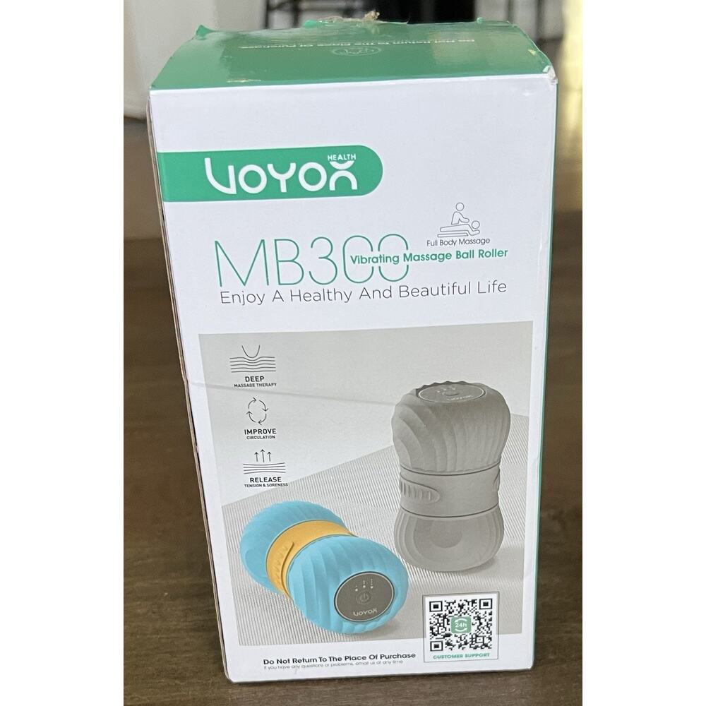 VOYOR-HEALTH MB300 Vibrating Peanut Massage Ball Roller USB Rechargeable Black - Picture 8 of 8